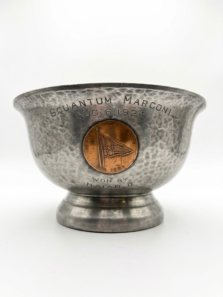 Rare Antique 1924 Boston Yacht Club "Squantum Marconi" Trophy Bowl