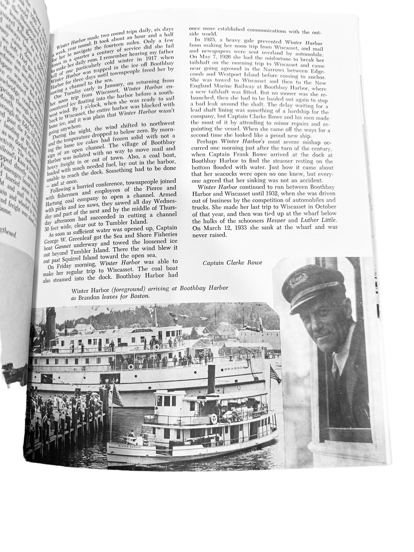 1971 Vintage Kennebec Steamboat Album of Boothbay Harbor