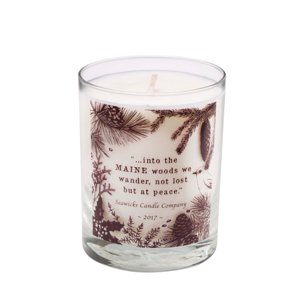 2017 “Peace in the Maine woods” traveler candle