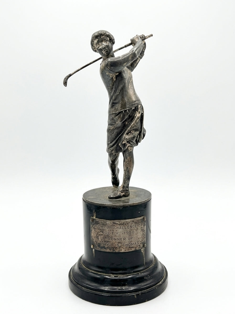 Vintage 1950 "Jodhpur Challenge Cup" Ooty Women's Golf Trophy