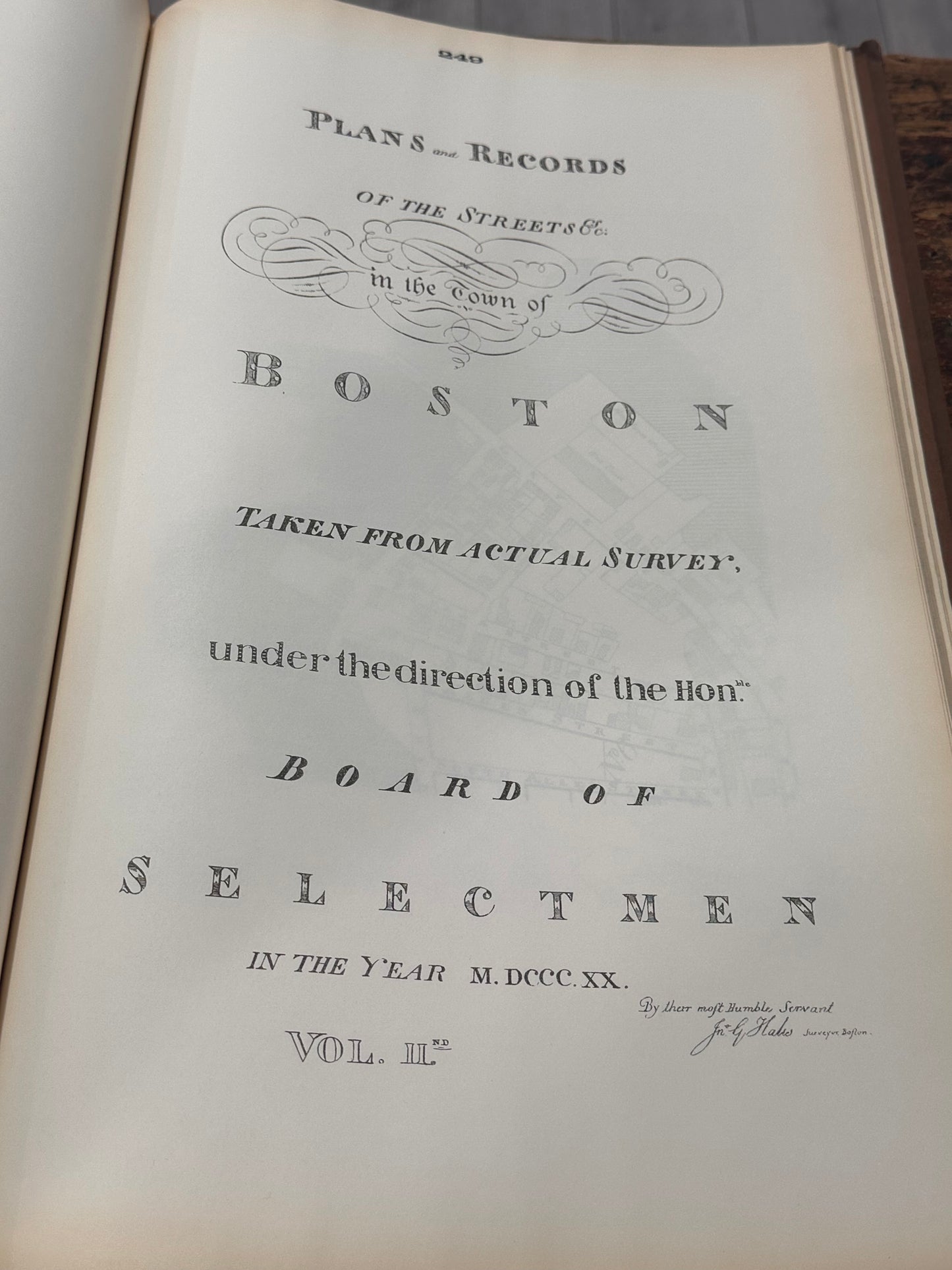 Very Rare 1894 "First Published Edition of the Hales Street-Line Survey of Boston" – John Groves Hales (1819 Survey)