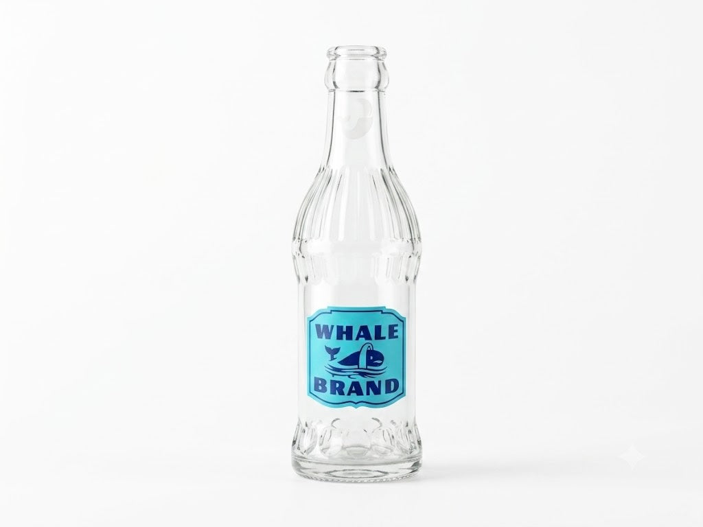 Vintage Whale Brand Soda Bottle – Masseh Bottling Co. Minneapolis MINN (6.5 oz)