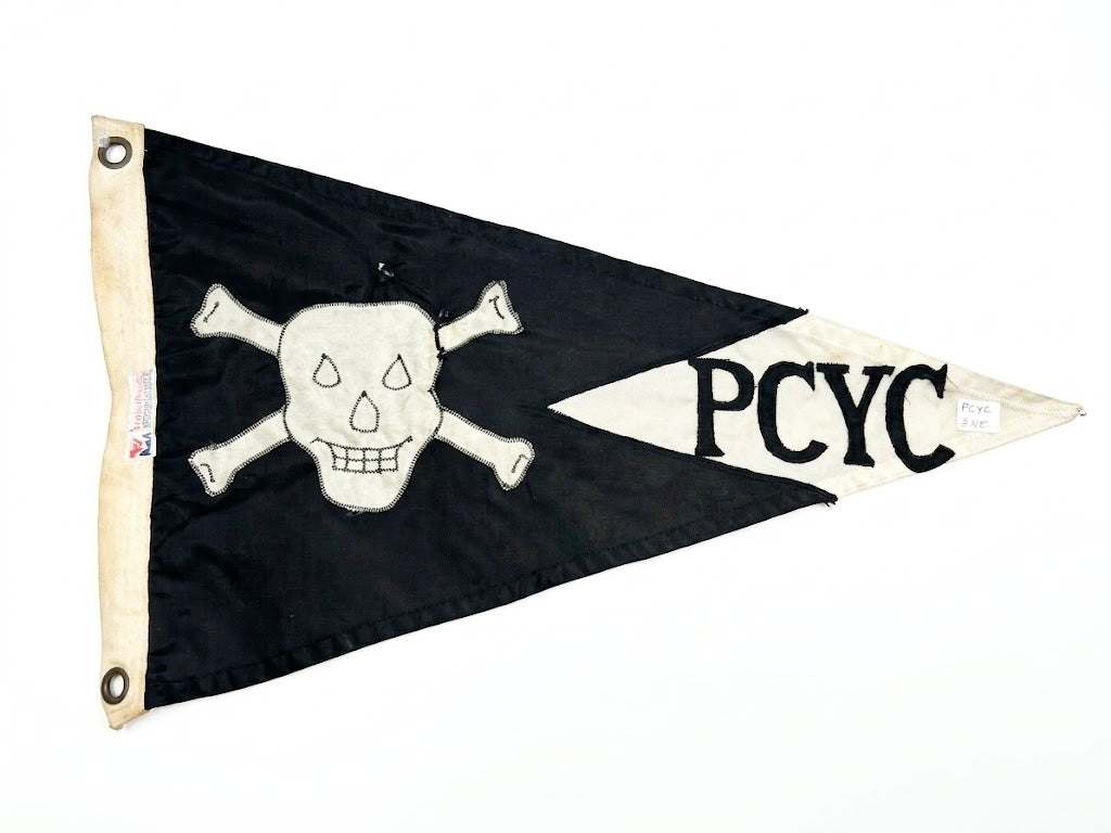 PCYC Skull and Crossbones "Jolly Roger" Yacht Club Pennant Flag