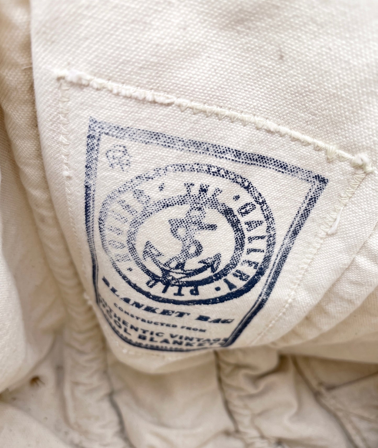 Authentic Upcycled U.S. Navy Antique Wool Nautical Tote
