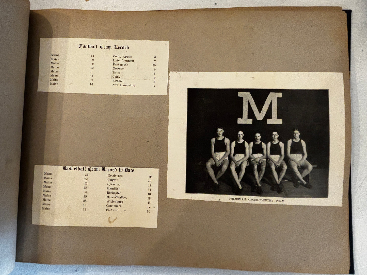 1923 UMaine "Roaring Twenties" College Scrapbook – Rare Bootleg & Sports Time Capsule!