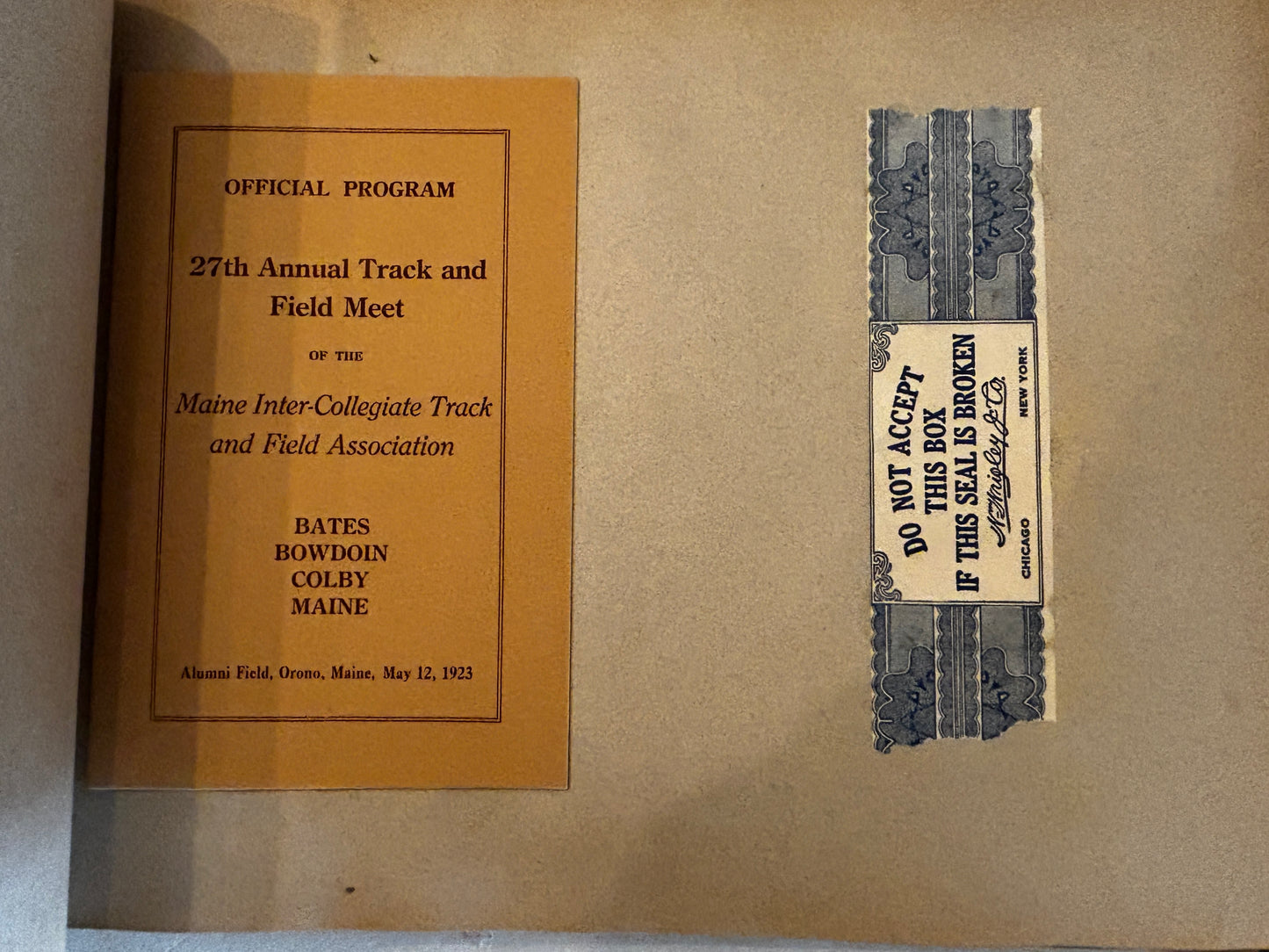 1923 UMaine "Roaring Twenties" College Scrapbook – Rare Bootleg & Sports Time Capsule!