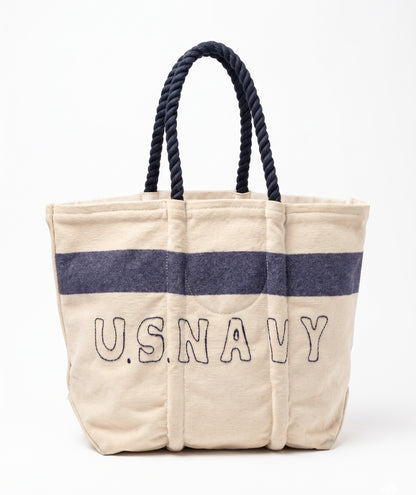 Authentic Upcycled U.S. Navy Antique Wool Nautical Tote