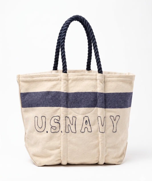 Authentic Upcycled U.S. Navy Antique Wool Nautical Tote