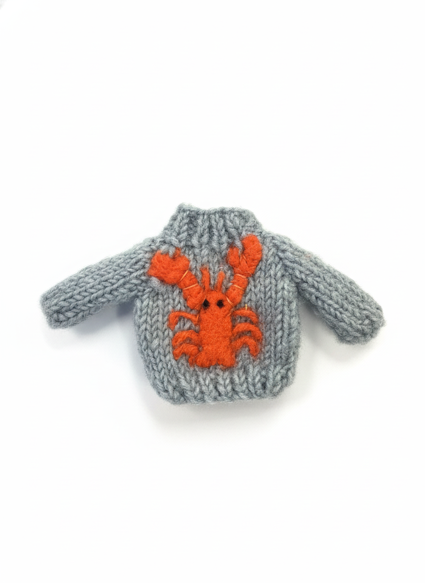 Lobster Sweater Knit Ornament