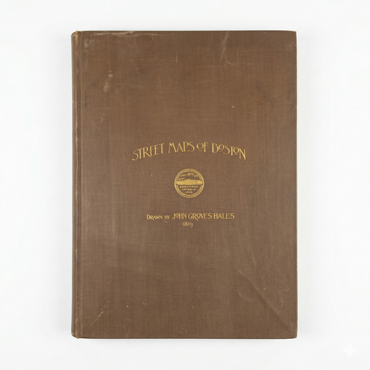 Very Rare 1894 "First Published Edition of the Hales Street-Line Survey of Boston" – John Groves Hales (1819 Survey)