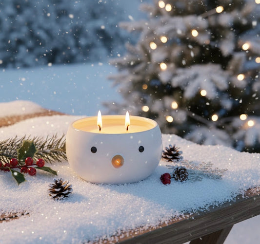 LIMITED Batch Snowman Double Wick Candle