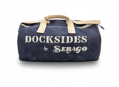 Vintage Canvas Dockside Duffle Bag – Authentic Weathered Maritime Patina