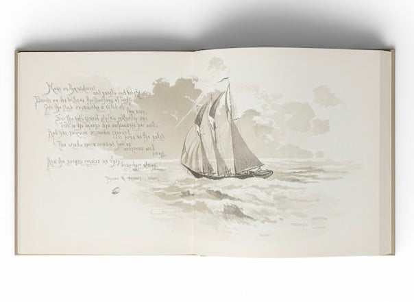 Antique 1891 "Over the Bounding Waves of Life" – Boston: DeWolfe, Fiske & Co.