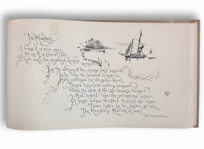 Antique 1891 "Over the Bounding Waves of Life" – Boston: DeWolfe, Fiske & Co.