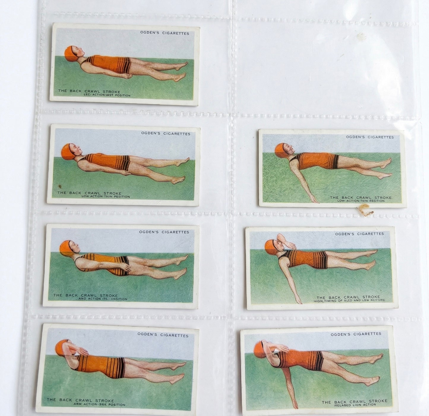 1935 Ogden’s Cigarette Cards - A Dapper Lesson in the Back Crawl