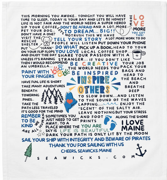 The Seawicks "Words to Sail By" Towel