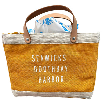 'Sometimes you just Need to Get Away' Petite Market Tote Sunshine Yellow (1 available)