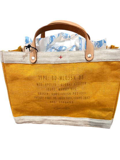 'Sometimes you just Need to Get Away' Petite Market Tote Sunshine Yellow (1 available)