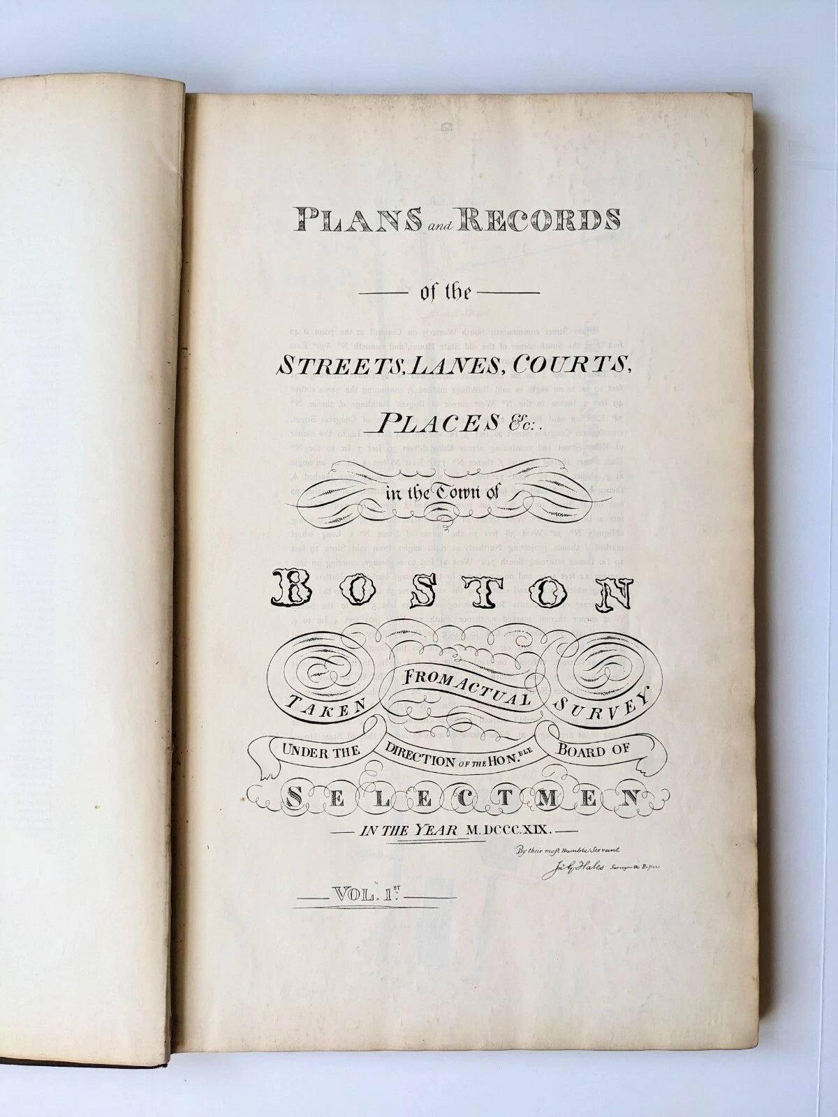 Very Rare 1894 "First Published Edition of the Hales Street-Line Survey of Boston" – John Groves Hales (1819 Survey)
