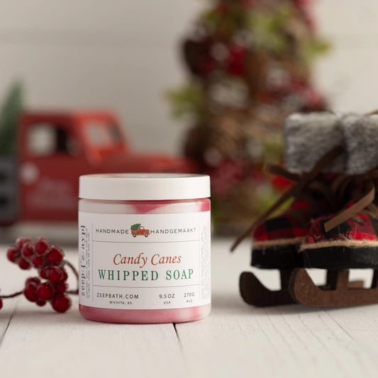 Candy Canes Whipped Soap